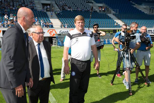 - GENT, BELGIUM: Gent s head coach Hein Vanhaezebrouck pictured during the 2015-2016 season photo shoot of Belgian first league soccer team KAA Gent, Saturday 11 July 2015 in Gent. KURTxDESPLENTER x04662193x