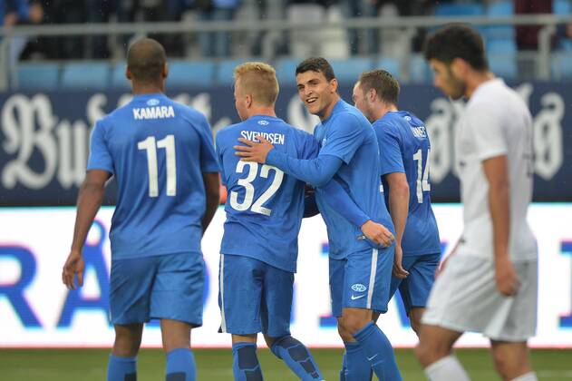 Fussball 14. Juli 2015 UEFA Champions League 2015 16 2. Quali Molde Stadion - Molde FK vs. FC Pyunik: Mohamed Elyounoussi 
