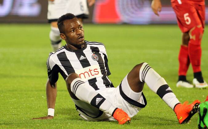 14.07.2015 Belgrade(Serbia) FK Partizan-FC Dila Gori UEFA Champions League qualifyng 2nd leg men s football Aboubakar Oumarou FK Partizan : 