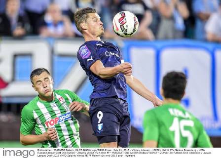 July 21, 2015 - Vilnius, Litauen - 150721 Malmö FFs Markus Rosenberg - UEFA Europa League Quali 2015 2016 - Zalgiris Vilnius vs Malmö FF -  - ZUMAb138