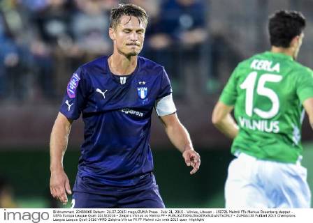 July 21, 2015 - Vilnius, Litauen - 150721 Malmö FFs Markus Rosenberg deppar - UEFA Europa League Quali 2015 2016 - Zalgiris Vilnius vs Malmö FF -  - ZUMAb138