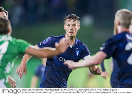 July 21, 2015 - Vilnius, Litauen - 150721 Malmö FFs Markus Rosenberg - fotbollsmatchen Zalgiris Vilnius VMFD and Malmö FF - Quali - Champions League den 21 juli 2015 i Vilnius. .Foto: LUDVIG THUNMAN BILDBYRAN kod LT 35107 News - July 21, 2015  - ZUMAb138