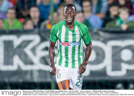July 21, 2015 - Vilnius, Litauen - 150721 Zalgiris Serge Nyuiadzi - fotbollsmatchen Zalgiris Vilnius VMFD and Malmö FF - Quali - Champions League den 21 juli 2015 i Vilnius. .Foto: LUDVIG THUNMAN BILDBYRAN kod LT 35107 News - July 21, 2015  - ZUMAb138