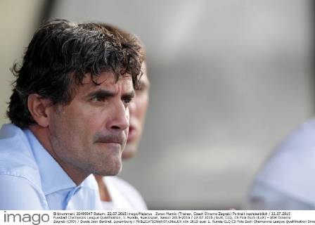 Zoran Mamic (Trainer, Coach Dinamo Zagreb) Portrait nachdenklich 22.07.2015 Fussball Champions League Qualifikation, 1. Runde, Rueckspiel, Saison 2015-2016 22.07.2015 LUX, CLQ, CS Fola Esch (LUX) - GNK Dinamo Zagreb (CRO) Stade Josy Barthel, Luxemburg 