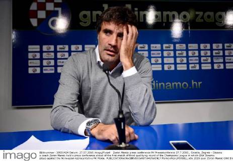 Zoran Mamic press conference PK Pressekonferenz 27.7.2015., Croatia, Zagreb - Dinamo s coach Zoran Mamic held a press conference ahead of the first match of third qualifying round of the Champions League in which GNK Dinamo plays against the Norwegian representative FK Molde.  MarkoxPrpic PIXSELL
