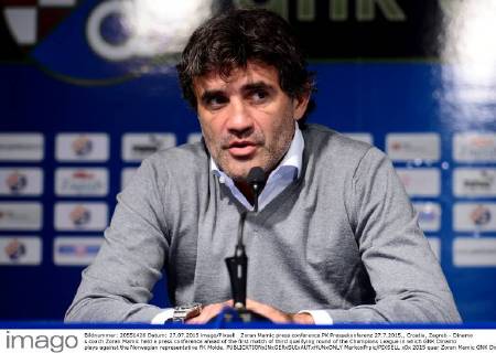 Zoran Mamic press conference PK Pressekonferenz 27.7.2015., Croatia, Zagreb - Dinamo s coach Zoran Mamic held a press conference ahead of the first match of third qualifying round of the Champions League in which GNK Dinamo plays against the Norwegian representative FK Molde.  MarkoxPrpic PIXSELL