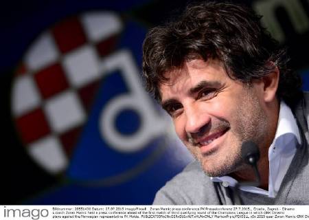 Zoran Mamic press conference PK Pressekonferenz 27.7.2015., Croatia, Zagreb - Dinamo s coach Zoran Mamic held a press conference ahead of the first match of third qualifying round of the Champions League in which GNK Dinamo plays against the Norwegian representative FK Molde.  MarkoxPrpic PIXSELL