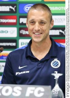 - ATHENS, GREECE: Club s Timmy Simons pictured during a press conference PK Pressekonferenz of Club Brugge in Athens, Greece, Monday 27 July 2015. Belgian first league soccer team Club Brugge will play Tomorrow the first leg game of the third preliminary round of the Uefa Champions League competition against Greek soccer club Panathinaikos Athens. BRUNOxFAHY  x04671745x