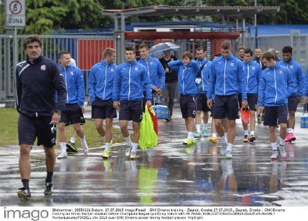 GNK Dinamo training - Zagreb, Croatia 27.07.2015., Zagreb, Croatia - GNK Dinamo training on Hitrec Kacijan stadium before Champions league qualifying match with FK Molde.  MarkoxLukunic PIXSELL