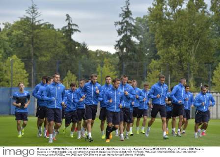 GNK Dinamo training - Zagreb, Croatia 27.07.2015., Zagreb, Croatia - GNK Dinamo training on Hitrec Kacijan stadium before Champions league qualifying match with FK Molde.  MarkoxLukunic PIXSELL