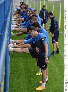 GNK Dinamo training - Zagreb, Croatia 27.07.2015., Zagreb, Croatia - GNK Dinamo training on Hitrec Kacijan stadium before Champions league qualifying match with FK Molde.  MarkoxLukunic PIXSELL