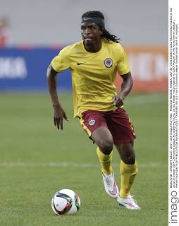 MOSCOW REGION, RUSSIA. JULY 28, 2015.Sparta s Costa Nhamoinesu in action in the 2015 16 Season UEFA Champions League 3rd qualifying round, 1st leg football match against FC CSKA Moscow at the Arena Khimki Stadium. Mikhail Japaridze TASS  TS008982
