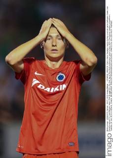 - ATHENS, GREECE: Club s Hans Vanaken reacts during a soccer game between Greek club Panathinaikos F.C. and Belgian team Club Brugge KV, the first leg of the third preliminary round of the UEFA Champions League competition, Tuesday 28 July 2015 in Athens, Greece. BRUNOxFAHY  x04672133x