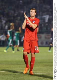 - ATHENS, GREECE: Club s Hans Vanaken pictured after a soccer game between Greek club Panathinaikos F.C. and Belgian team Club Brugge KV, the first leg of the third preliminary round of the UEFA Champions League competition, Tuesday 28 July 2015 in Athens, Greece. BRUNOxFAHY  x04672230x