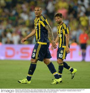 UEFA Champions League third qualifying round match between Fenerbahce and Shakhtar Donetsk at Sukru Saracoglu Stadium in Istanbul, Turkey, 28 July 2015 Final Score : Fenerbahce 0 - Shakhtar Donetsk 0 Pictured: Jose Fernandao of Fenerbahce. 