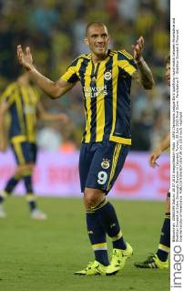 UEFA Champions League third qualifying round match between Fenerbahce and Shakhtar Donetsk at Sukru Saracoglu Stadium in Istanbul, Turkey, 28 July 2015 Final Score : Fenerbahce 0 - Shakhtar Donetsk 0 Pictured: Jose Fernandao of Fenerbahce. 