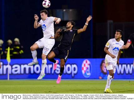 GNK Dinamo - FK Molde - Zagreb, Croatia 28.07.2015., Maksimir stadium, Zagreb, Croatia - UEFA Champions League, third qualifying round, First leg, GNK Dinamo - FK Molde. Soudani .  MarkoxPrpic PIXSELL
