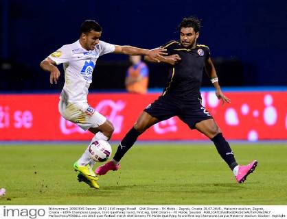 GNK Dinamo - FK Molde - Zagreb, Croatia 28.07.2015., Maksimir stadium, Zagreb, Croatia - UEFA Champions League, third qualifying round, First leg, GNK Dinamo - FK Molde. Soudani.  MarkoxPrpic PIXSELL