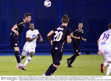 UEFA Champions League, 3rd qualifying round, GNK Dinamo - FK Molde 28.07.2015., Maksimir stadium, Zagreb, Croatia - UEFA Champions League, third qualifying round, First leg, GNK Dinamo - FK Molde. Ivo Pinto.  MarkoxPrpic PIXSELL