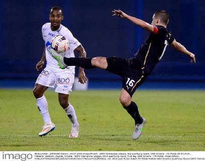 UEFA Champions League, 3rd qualifying round, GNK Dinamo - FK Molde 28.07.2015., Maksimir stadium, Zagreb, Croatia - UEFA Champions League, third qualifying round, First leg, GNK Dinamo - FK Molde. Arijan Ademi.  MarkoxPrpic PIXSELL