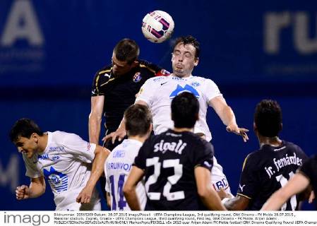 UEFA Champions League, 3rd qualifying round, GNK Dinamo - FK Molde 28.07.2015., Maksimir stadium, Zagreb, Croatia - UEFA Champions League, third qualifying round, First leg, GNK Dinamo - FK Molde. Arijan Ademi .  MarkoxPrpic PIXSELL