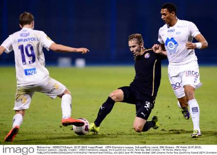 UEFA Champions League, 3rd qualifying round, GNK Dinamo - FK Molde 28.07.2015., Maksimir stadium, Zagreb, Croatia - UEFA Champions League, third qualifying round, First leg, GNK Dinamo - FK Molde. Marko Rog .  MarkoxPrpic PIXSELL