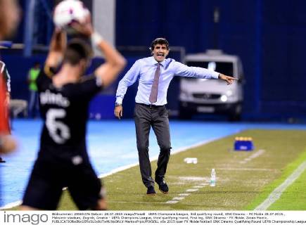 UEFA Champions League, 3rd qualifying round, GNK Dinamo - FK Molde 28.07.2015., Maksimir stadium, Zagreb, Croatia - UEFA Champions League, third qualifying round, First leg, GNK Dinamo - FK Molde. Zoran Mamic.  MarkoxPrpic PIXSELL