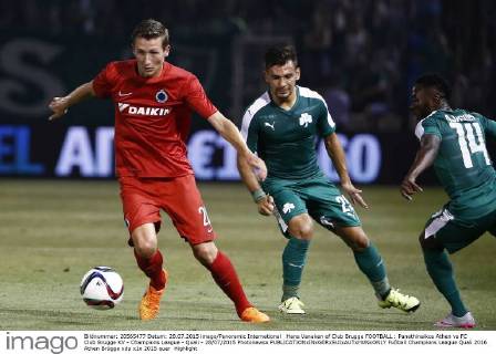 Hans Vanaken of Club Brugge FOOTBALL : Panathinaikos Athen vs FC Club Brugge KV - Champions League - Quali - 28 07 2015 Photonewsx 