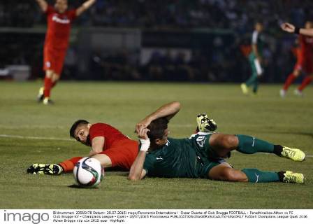 Oscar Duarte of Club Brugge FOOTBALL : Panathinaikos Athen vs FC Club Brugge KV - Champions League - Quali - 28 07 2015 Photonewsx 