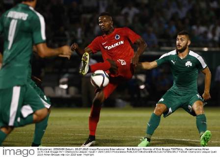 Boli Bolingoli Mbombo of Club Brugge FOOTBALL : Panathinaikos Athen vs FC Club Brugge KV - Champions League - Quali - 28 07 2015 Photonewsx 
