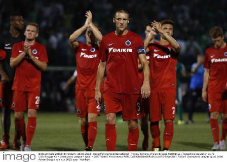 Timmy Simons of Club Brugge FOOTBALL : Panathinaikos Athen vs FC Club Brugge KV - Champions League - Quali - 28 07 2015 Photonewsx 