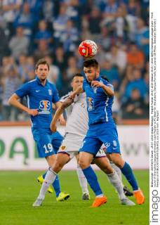 Poland Poznan 29.07.2015 Season 2015 2016 UEFA Champions League Quali - Third round of Champions League elimination Lech Poznan vs FC Basel On the picture: Dariusz Formella lech poznan 28 Photo: Sebastian Borowski Newspix.pl 