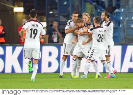 29.07.2015, Poznan - Fußball - UEFA Champions League Quali 2015 2016 - 3. Runde - Lech Poznan vs FC Basel - (S) MICHAEL LANG - GOAL -  20150729CSWK35020