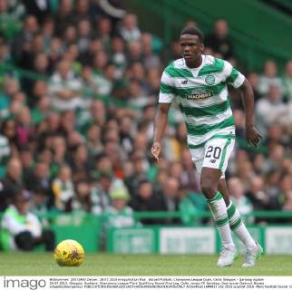 Aktuell FuÃŸball, Champions League Quali, Celtic Glasgow - Qarabag Agdam 29.07.2015. Glasgow, Scotland. Champions League Third Qualifying Round First Leg. Celtic versus FK Qarabag. Goal scorer Dedryck Boyata xVagelisxGeorgarioux  ActionPlus11644923