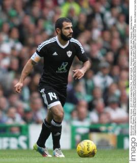 Aktuell FuÃŸball, Champions League Quali, Celtic Glasgow - Qarabag Agdam 29.07.2015. Glasgow, Scotland. Champions League Third Qualifying Round First Leg. Celtic versus FK Qarabag. Rashad Sadiqov xVagelisxGeorgarioux  ActionPlus11644927