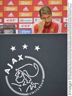 SOCCER - CL quali, Ajax vs Rapid AMSTERDAM,NETHERLANDS,03.AUG.15 - SOCCER - UEFA Champions League, qualification, AFC Ajax Amsterdam vs SK Rapid Wien, press conference PK Pressekonferenz Rapid. Image shows head coach Zoran Barisic (Rapid). Keywords: Wien Energie. GEPAxpictures xM.xHoermandinger