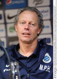 - BRUGGE, BELGIUM: Club s head coach Michel Preud homme pictured during a press conference PK Pressekonferenz of Club Brugge in Brugge Jan Breydel stadium, Tuesday 04 August 2015. Belgian first league soccer team Club Brugge will play tomorrow the return leg game of the third preliminary round of the Uefa Champions League competition against Greek soccer club Panathinaikos Athens. Panathinaikos won 2-1 the first leg. BRUNOxFAHY  x04675661x