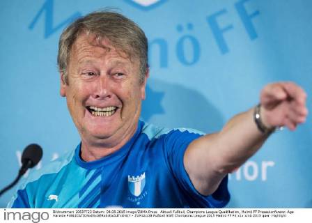 Aktuell Fußball, Champions League Qualifikation, Malmö FF Pressekonferenz: Age Hareide  - ZUMAb138