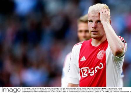Davy Klaassen of Ajax during the UEFA Champions League third qualifying round match between Ajax and Rapid Wien on August 4, 2015 at the Amsterdam Arena in Amsterdam, The Netherlands. Ajax Amsterdam v Rapid Wien Champions league third qualifying round 2015 2016 xVIxxIVx 4161001
