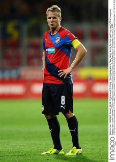 David Limbersky of Plzen stands during the third qualifying round of the Champions League return match between FC Viktoria Plzen and Maccabi Tel Aviv FC in Pilsen, Czech Republic, on Wednesday, August 5, 2015. (CTKxPhoto LadislavxAdamek) CTKPhotoF201508051023601 