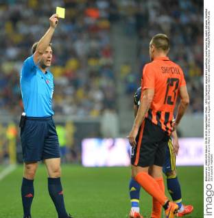 UEFA Champions League third qualifying round second leg match between Shakhtar Donetsk and Fenerbahce at Lviv Arena in Lviv, Ukraine, on August 05, 2015 Pictured: German referee Felix Zwayer. 