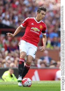 Matteo Darmian of Manchester United ManU - Manchester United vs. Tottenham Hotspurs - Barclay s Premier League - Old Trafford - Manchester - 08 08 2015 Pic Philip Oldham Sportimage EDITORIAL USE ONLY. No use with unauthorised audio, video, data, fixture lists, club league logos or live services. Online in-match use limited to 120 images, no video emulation. No use in betting, games or single club league player publications.