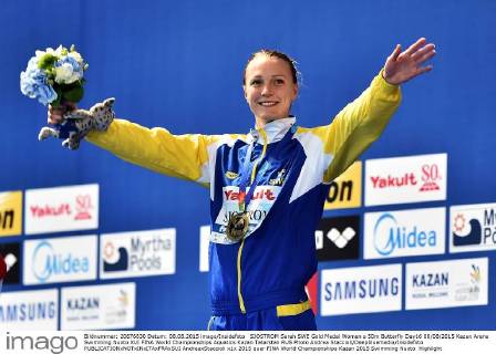 SJOSTROM Sarah SWE Gold Medal Women s 50m Butterfly Day16 08 08 2015 Kazan Arena Swimming Nuoto XVI FINA World Championships Aquatics Kazan Tatarstan RUS Photo Andrea Staccioli Deepbluemedia Insidefoto AndreaxStaccioli