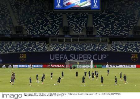 FC Barcelona Barca training session in Tiflis. xFRANCESCxADELANTADOx