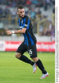 - BRUGGE, BELGIUM: Club s Tuur Dierckx pictured in action during the Jupiler Pro League match between Club Brugge KV and KV Kortrijk, in Brugge, Friday 14 August 2015, on the 4rth day of the Belgian soccer championship. KURTxDESPLENTER x04680510x