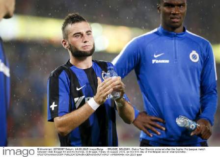 - BRUGGE, BELGIUM: Club s Tuur Dierckx pictured after the Jupiler Pro League match between Club Brugge KV and KV Kortrijk, in Brugge, Friday 14 August 2015, on the 4rth day of the Belgian soccer championship. KRISTOFxVANxACCOM x04680646x