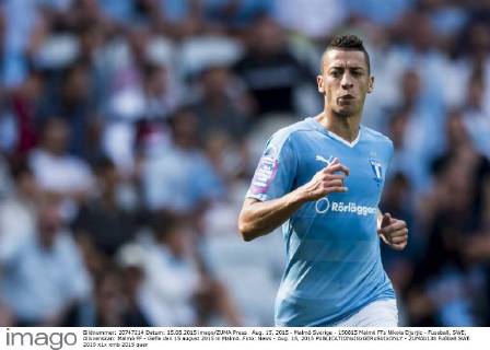 Aug. 15, 2015 - Malmö Sverige - 150815 Malmö FFs Nikola Djurjic - Fussball, SWE, Allsvenskan: Malmö FF - Gefle den 15 august 2015 in Malmö..Foto: News - Aug. 15, 2015 - ZUMAb138