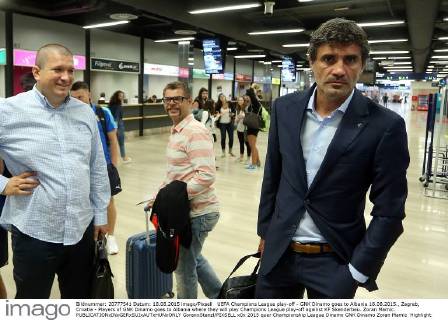 UEFA Champions League play-off - GNK Dinamo goes to Albania 18.08.2015., Zagreb, Croatia - Players of GNK Dinamo goes to Albania where they will play Champions League play-off against KF Skenderbeu. Zoran Mamic.  GoranxStanzl PIXSELL