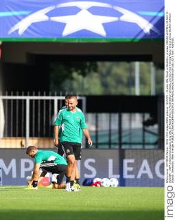 SOCCER - CL play offs, Rapid vs Shakhtar, preview VIENNA,AUSTRIA,18.AUG.15 - SOCCER - UEFA Champions League, play offs, SK Rapid Wien vs FC Shakhtar Donetsk, preview, final training Rapid. Image shows Steffen Hofmann (Rapid). Keywords: Wien Energie. GEPAxpictures xChristianxOrt