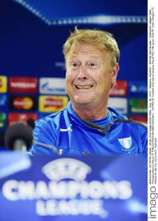 Aug. 18, 2015 - Glasgow, Scotland - Malmös Age Hareide - Champions League Quali, Pressekonferenz Malmö FF  - ZUMAb138